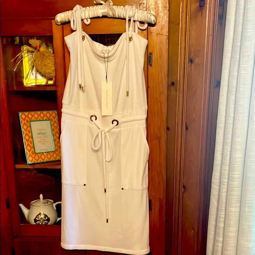 Veronica Beard Karla Terry Cover-Up Dress Size M NWT - Picture 2 of 5
